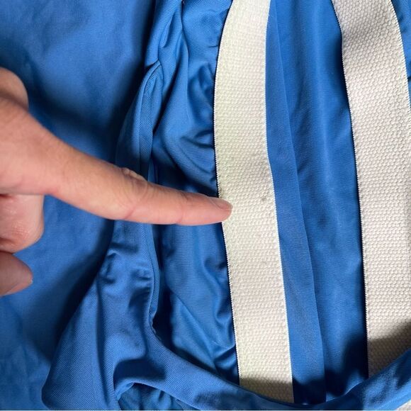 Carve Designs Blue Women's XL one piece Swimwear side stripes - Picture 12 of 12